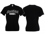 Frauen T-Shirt - Staatsfeind - schwarz/weiß Frauen T-Shirt - Staatsfeind - schwarz/weiß