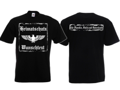 Frauen T-Shirt - Heimatschutz - Wunschtext Frauen T-Shirt - Heimatschutz - Wunschtext