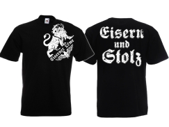 Frauen T-Shirt - Eiserner Löwe - Eisern und Stolz - schwarz Frauen T-Shirt - Eiserner Löwe - Eisern und Stolz - schwarz