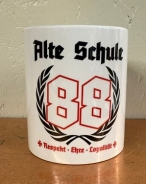 Tasse - Alte Schule - 88 - Respekt - Ehre - Loyalität - schwarz Tasse - Alte Schule - 88 - Respekt - Ehre - Loyalität - schwarz