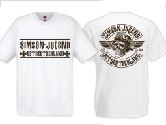 Frauen T-Shirt - Simson Jugend - Ostdeutschland - weiß/beige Frauen T-Shirt - Simson Jugend - Ostdeutschland - weiß/beige