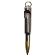 Schlüsselanhänger - Patrone "Mosin" - mit Flaschenöffner silber Farbe - 28247 -