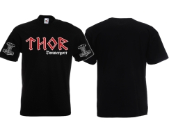 T-Hemd - Thor - Donnergott - Frondruck + Armdruck