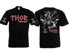 T-Hemd - Thor - Donnergott - klassisch + Ärmeldruck