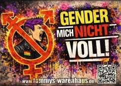 Gender mich nicht voll - Aufkleber Paket 100 Stück
