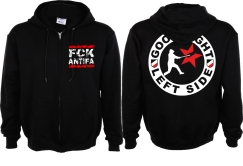 Kapuzenjacke - FCK Antifa - Motiv 2 - schwarz