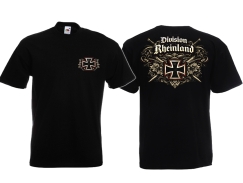 T-Hemd - Division Rheinland - EK Version - schwarz