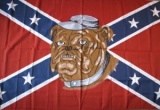 Fahne - Südstaaten - Bulldogge (215) Fahne - Südstaaten - Bulldogge (215)