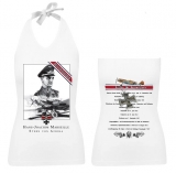 Frauen Neckholder Top - Helden für Deutschland - Hans Joachim Marseille - Motiv 2 - weiß Frauen Neckholder Top - Helden für Deutschland - Hans Joachim Marseille - Motiv 2 - weiß
