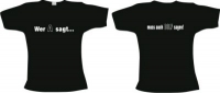 Frauen T-Shirt - Wer A sagt, muss auch Dolf sagen - Motiv 1 Frauen T-Shirt - Wer A sagt, muss auch Dolf sagen - Motiv 1