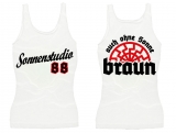 Frauen Top - Sonnenstudio 88 - Motiv 2 - weiß Frauen Top - Sonnenstudio 88 - Motiv 2 - weiß