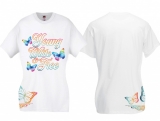 Frauen T-Shirt - young,white & free - weiß - bunt - Motiv2 Frauen T-Shirt - young,white & free - weiß - bunt - Motiv2