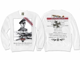 Pullover - Helden für Deutschland - Hans-Joachim Marseille - weiß Pullover - Helden für Deutschland - Hans-Joachim Marseille - weiß