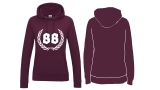 Frauen College Hoodie - 88 - burgundy Frauen College Hoodie - 88 - burgundy