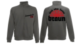 Stehkragen-Jacke - Sonnenstudio 88 - grau Stehkragen-Jacke - Sonnenstudio 88 - grau