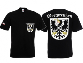T-Hemd - Westpreußen - schwarz T-Hemd - Westpreußen - schwarz