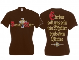Frauen T-Shirt - Deutsche Mutter - braun Frauen T-Shirt - Deutsche Mutter - braun
