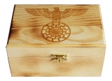 Holzkiste - Reichsadler mit Schwarzer Sonne Holzkiste - Reichsadler mit Schwarzer Sonne