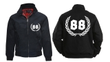 Harrington Jacke - bedruckt - schwarz - 88 - Motiv 2 Harrington Jacke - bedruckt - schwarz - 88 - Motiv 2