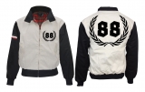 Harrington Jacke - bedruckt - schwarz/weiß - 88 Harrington Jacke - bedruckt - schwarz/weiß - 88