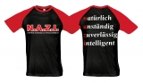 Raglan T-Shirt - N.A.Z.I. - Motiv 1 - schwarz/rot Raglan T-Shirt - N.A.Z.I. - Motiv 1 - schwarz/rot